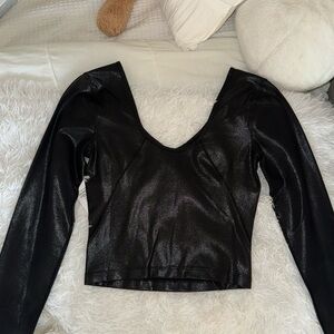 Brand new with tags black metallic lulu lemon long sleeve